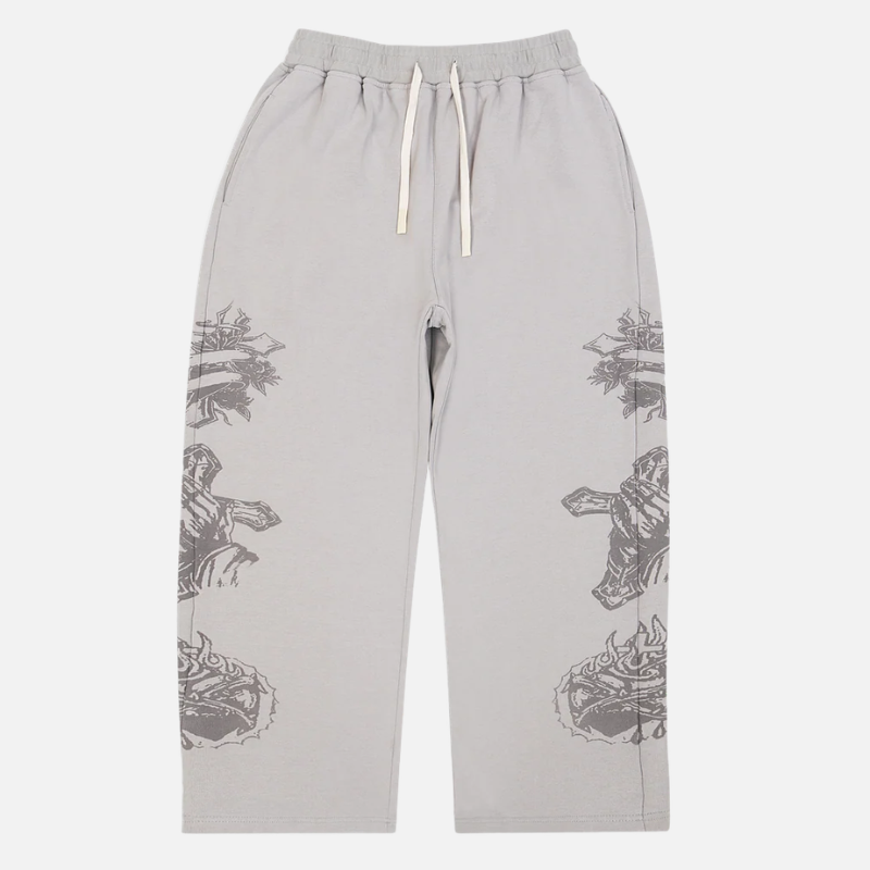 “Tatted Believer” Sweatpants (Grey)