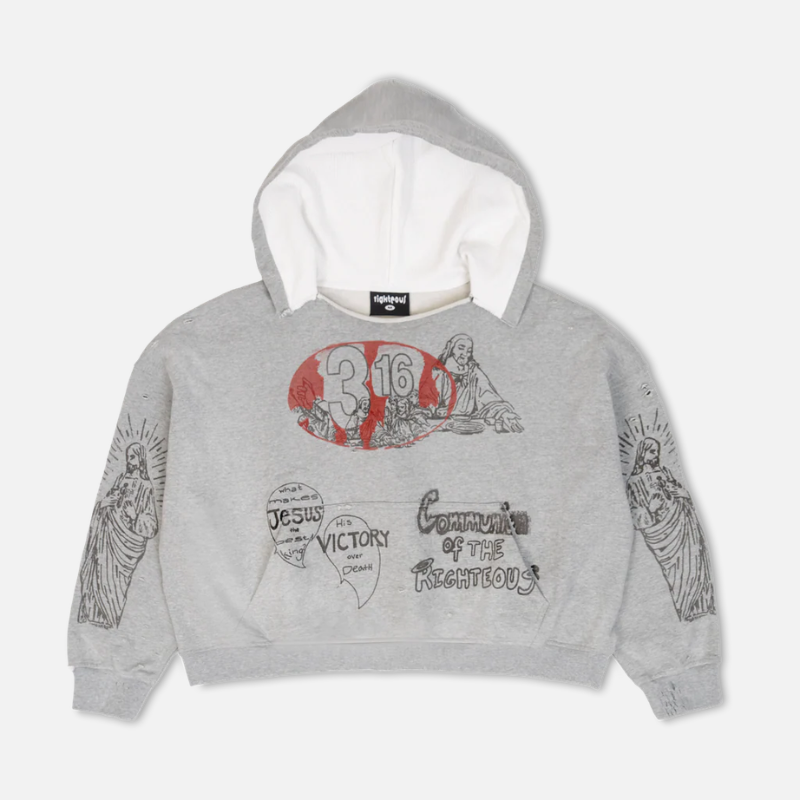 We Are Righteous “316” Distressed Grey