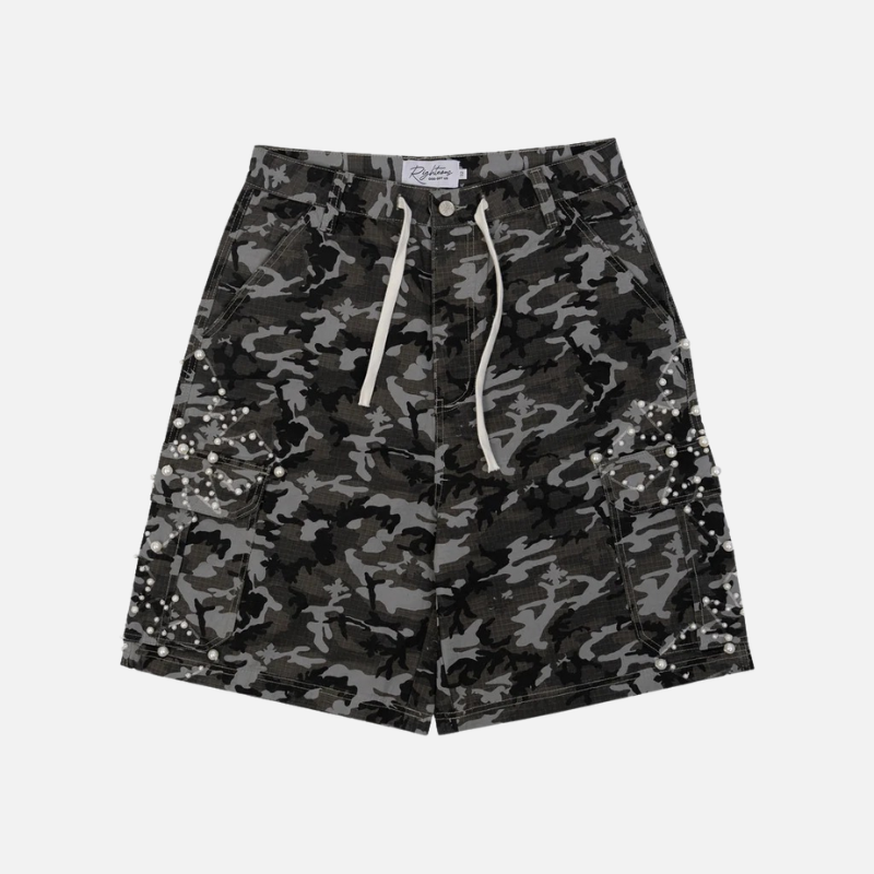 We Are Righteous Camo Pearl Cargo Shorts (1)